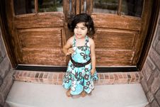 Child And Antique Door Stock Photos Child And Antique Door Stock Photos