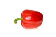 Single Red Sweet Pepper Royalty Free Stock Photos Single Red Sweet Pepper Royalty Free Stock Photos
