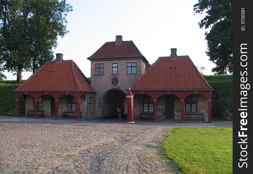 Port(entrance) of fort in Kobenhavn in Danmark. Port(entrance) of fort in Kobenhavn in Danmark