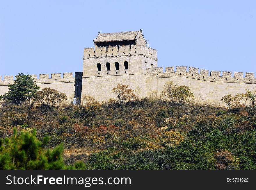 The Great wall in autumn, Badalin, Beijing