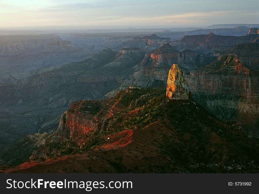 Sunrise in Grand Canyon National Park. Sunrise in Grand Canyon National Park