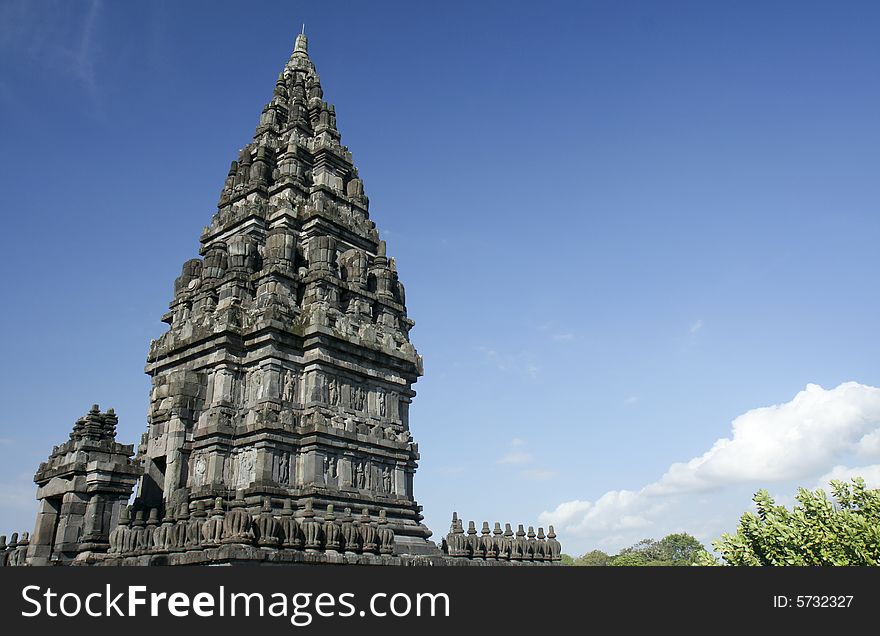 Ancient temple structure in Indonesia