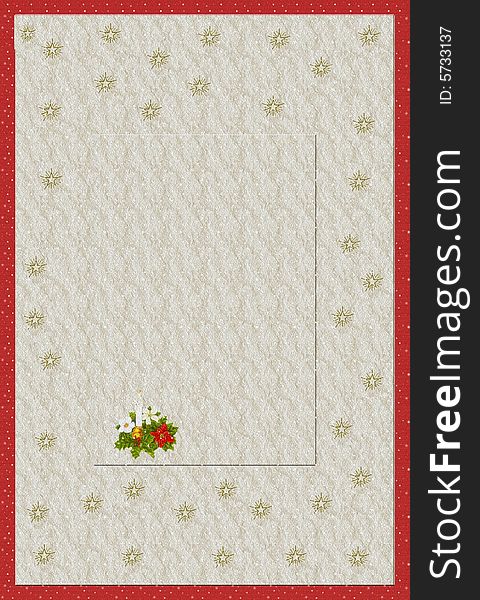 A Christmas card for print and web usage