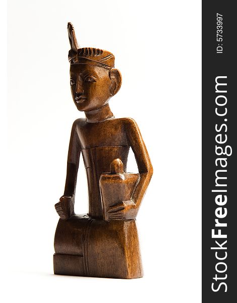 Wooden Figure of an indian. Wooden Figure of an indian