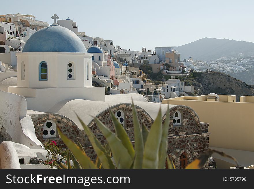 Oia church in santorini greece. Oia church in santorini greece