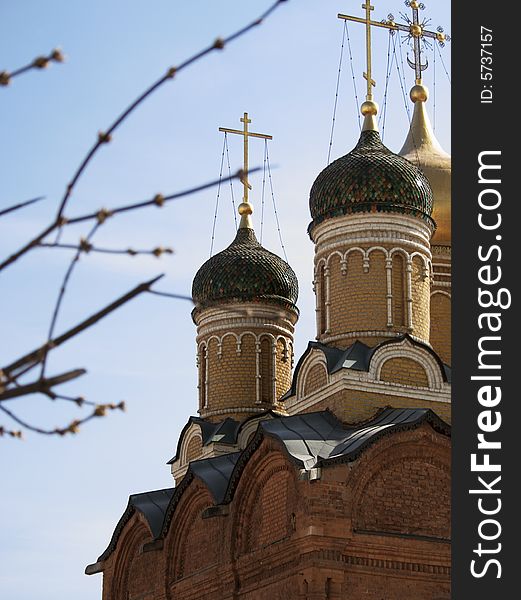 This is old Church on centre of Moscow. This is old Church on centre of Moscow