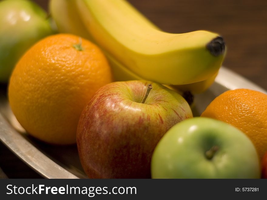 Some fresh fruits in a basket