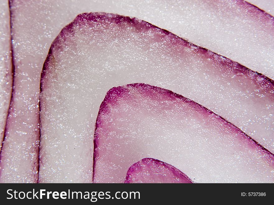 Red onion macro for background