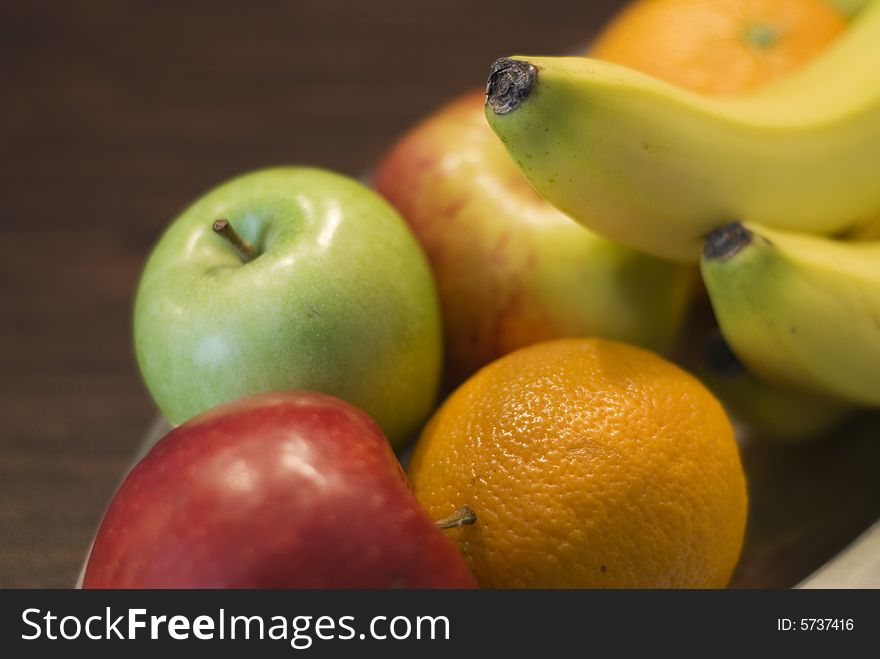 Some fresh fruits in a basket