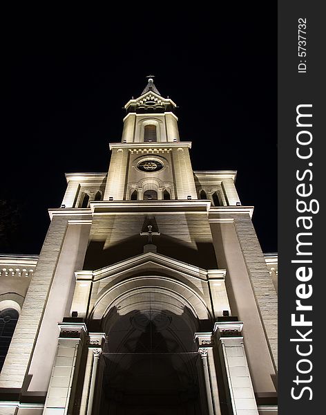 Church at night