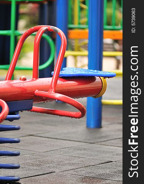 At a playground filled with laughter and fun. At a playground filled with laughter and fun