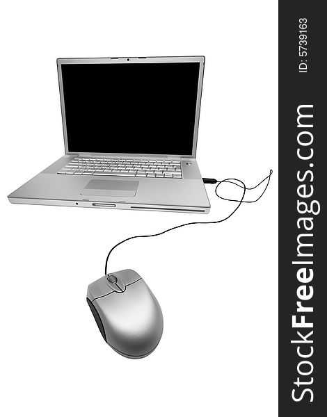 Modern and stylish laptop
