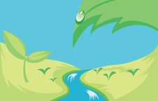 Fresh Summer Landscape Royalty Free Stock Images Fresh Summer Landscape Royalty Free Stock Images