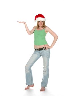 Sexy Woman In Santa Hat And Hand Out Royalty Free Stock Photos Sexy Woman In Santa Hat And Hand Out Royalty Free Stock Photos
