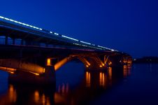 Bridge At Night Stock Image Bridge At Night Stock Image