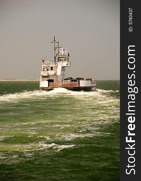 Ferry boat leaving the harbor