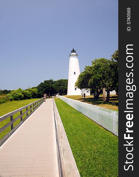 Ockarcoke Lighthouse in North Carolina. Ockarcoke Lighthouse in North Carolina