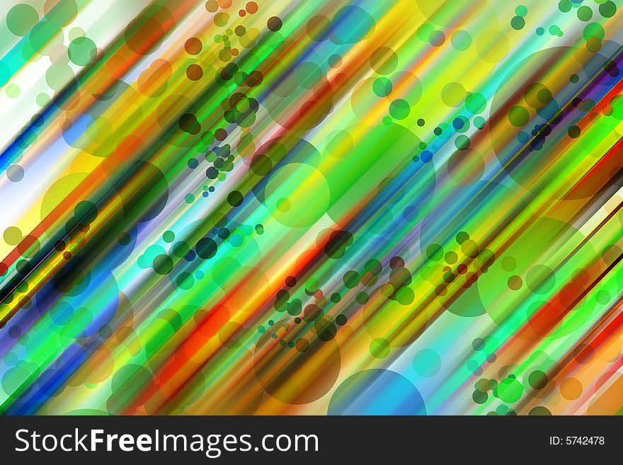 Abstract color circles in diagonal motion blur. Abstract color circles in diagonal motion blur