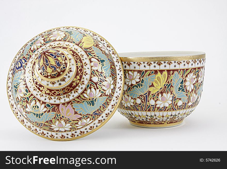 Thai Style Painted Pottery