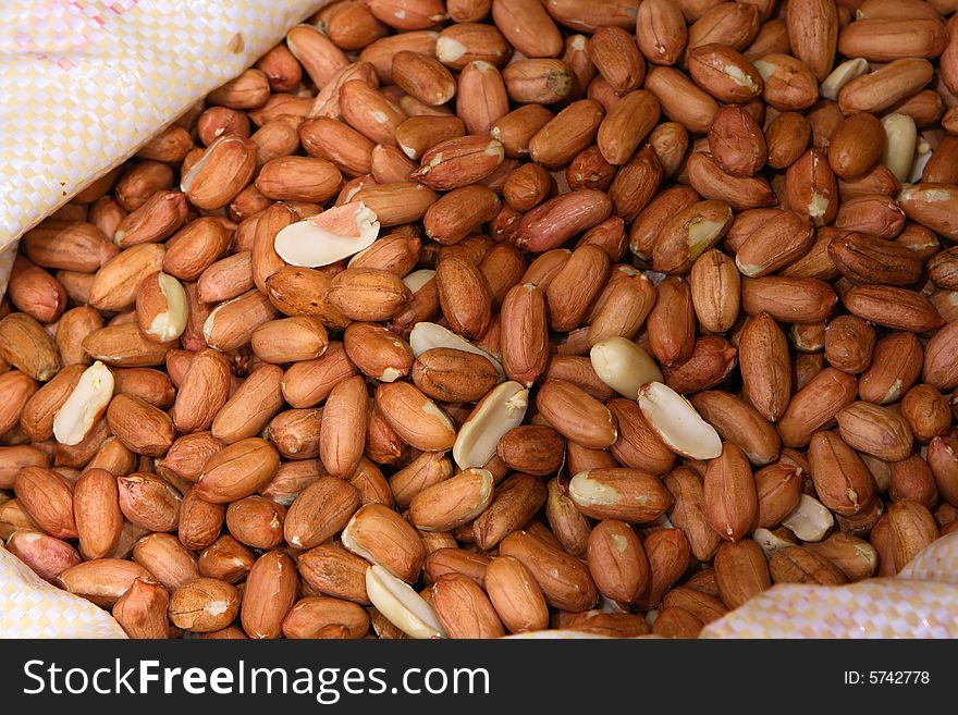 Peanuts in the market in Athens