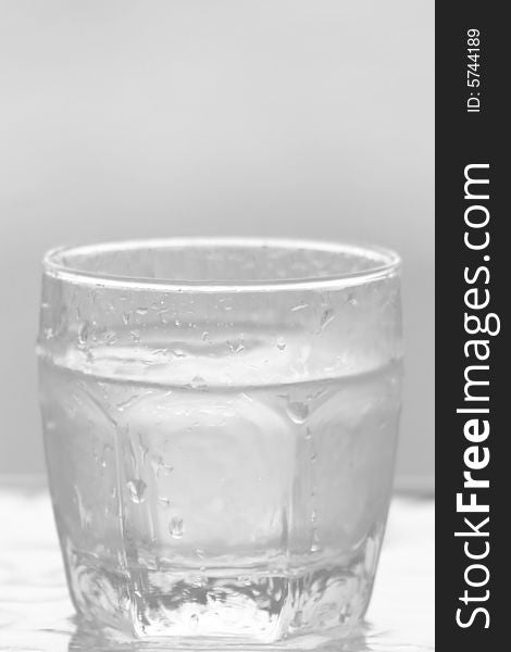 Glass of water background 05
