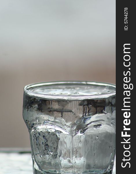 Photo of a glass of water for a background. Photo of a glass of water for a background