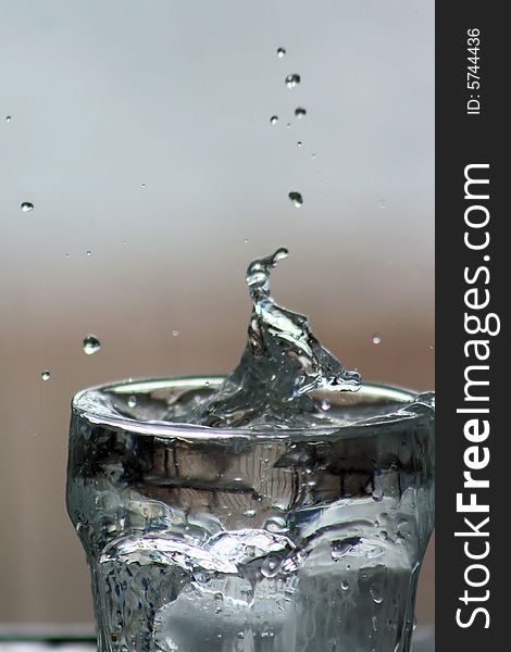 Glass of water background 10