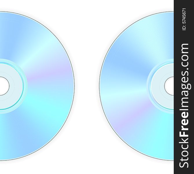 Illustration of back side of compact disk