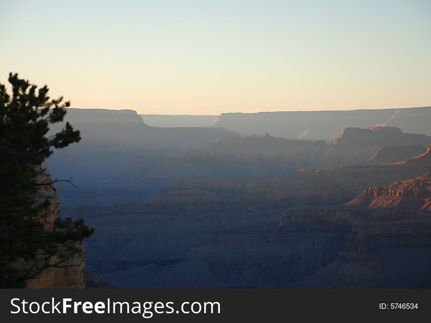 Winter Afternoon Grand Canyon, Arizona