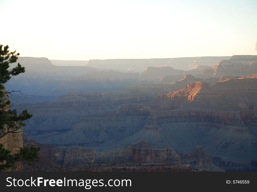 Winter Afternoon Grand Canyon, Arizona