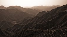 Great Wall Mountains Royalty Free Stock Images