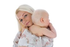 Happy Mother With Baby Stock Photo