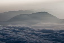 Mountains Above Clouds Royalty Free Stock Photos Mountains Above Clouds Royalty Free Stock Photos