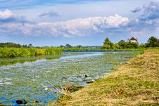 Typical Dutch Landscape Royalty Free Stock Photography Typical Dutch Landscape Royalty Free Stock Photography