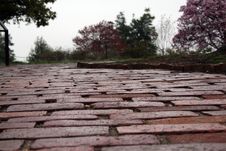 Brick Walkway Stock Photos Brick Walkway Stock Photos