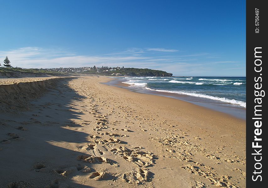 Sunny day on Curl curl beach, Sydney