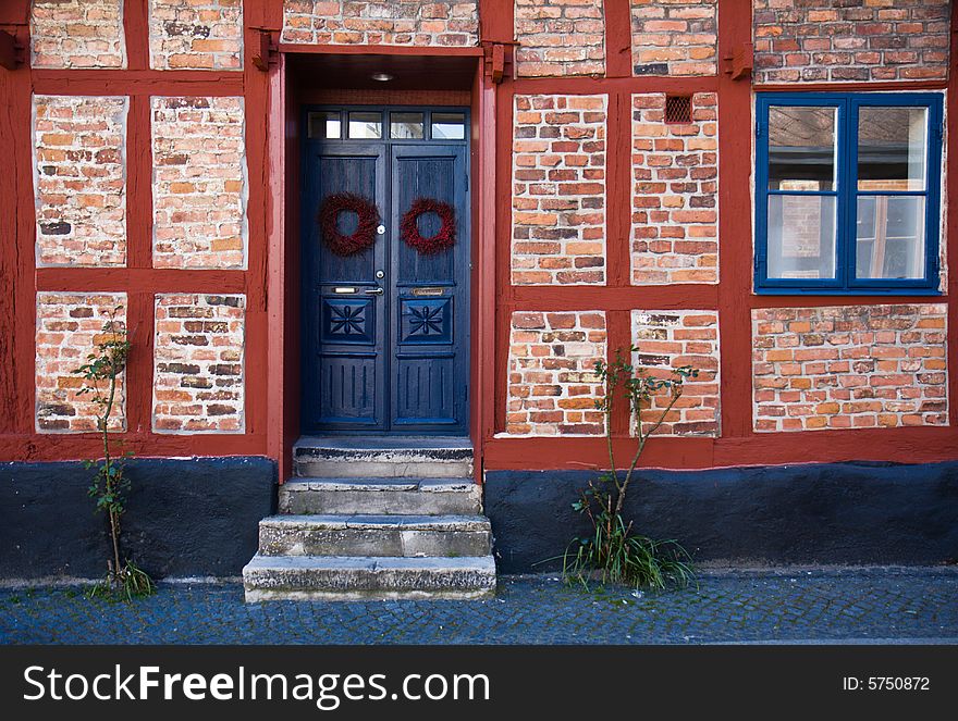 Facade of a charming rural home (Sweden). Facade of a charming rural home (Sweden)