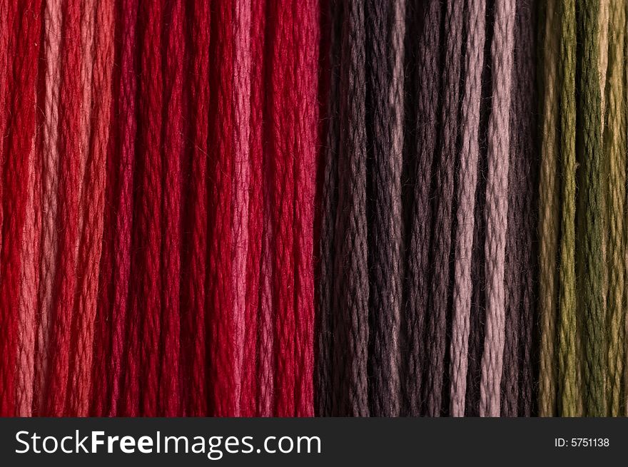 Close-up of colored wool thread background. Close-up of colored wool thread background