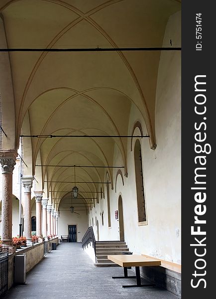 Arcade inside St.Antoine cathedral in Pad-ova, Italy. Arcade inside St.Antoine cathedral in Pad-ova, Italy