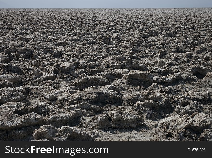 Devil's Golf Course in Death Valley National Park, California