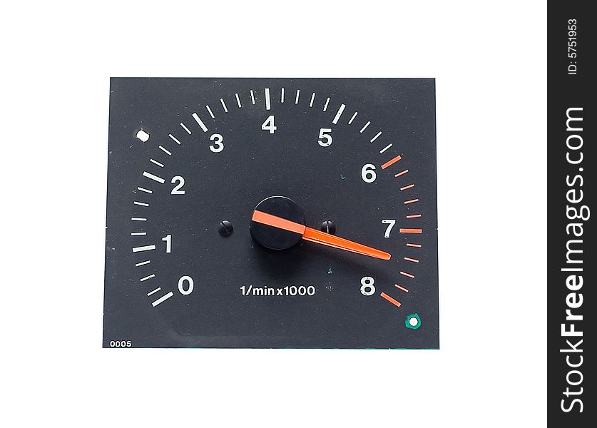 Auto tachometer  isolated on white for your design