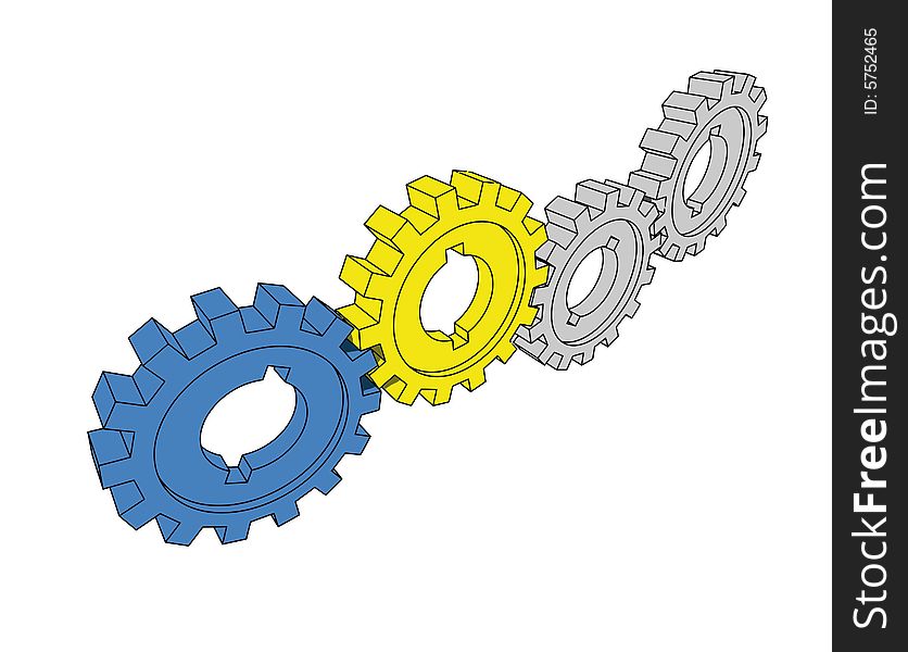 Isolated cogwheels