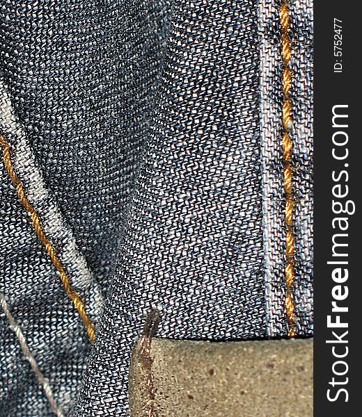 Built jeans fabrics sulphur colour