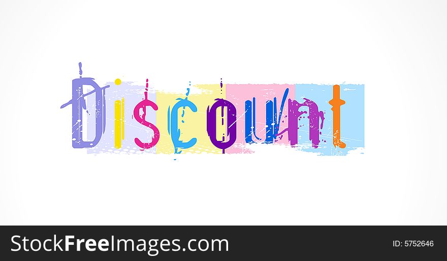 A Vector illustration - discount label