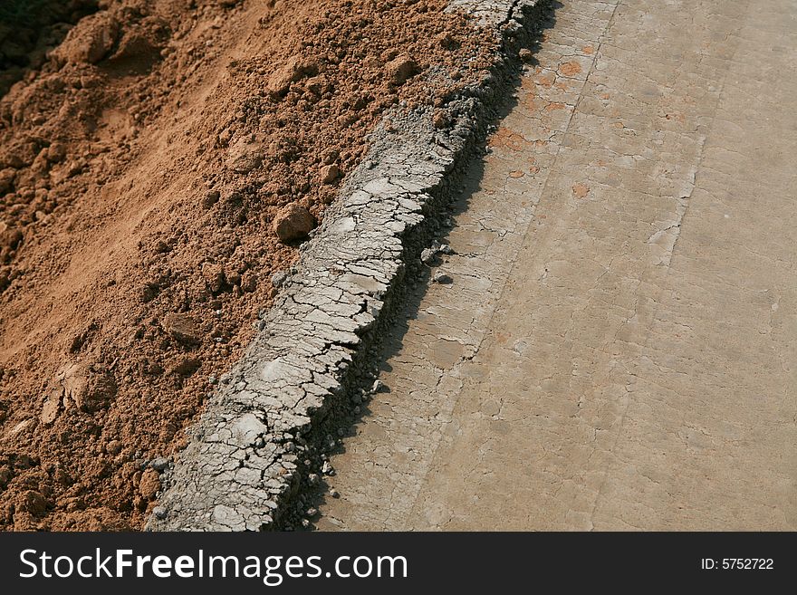 Raw road texture with cranks