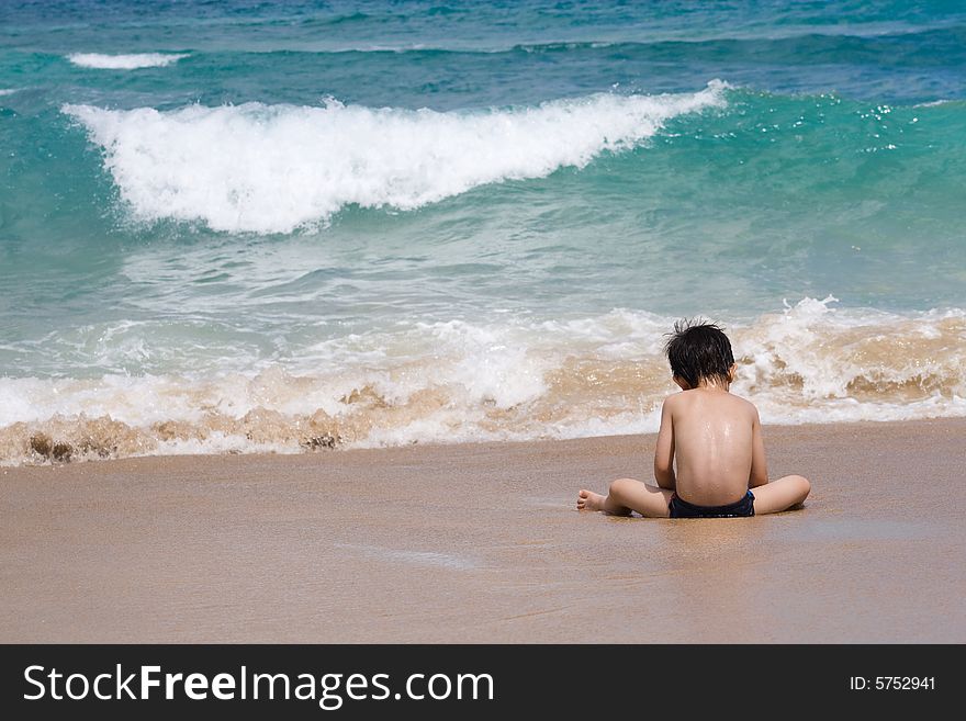 Child On A Beach