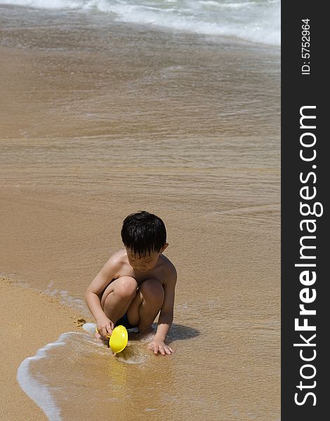 Child On A Beach