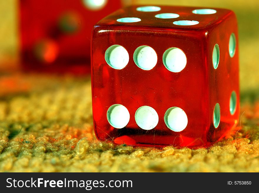 Red Dice to play, red play dice.