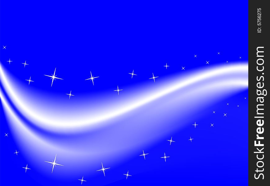 Blue background with stars, vector illustration. Blue background with stars, vector illustration