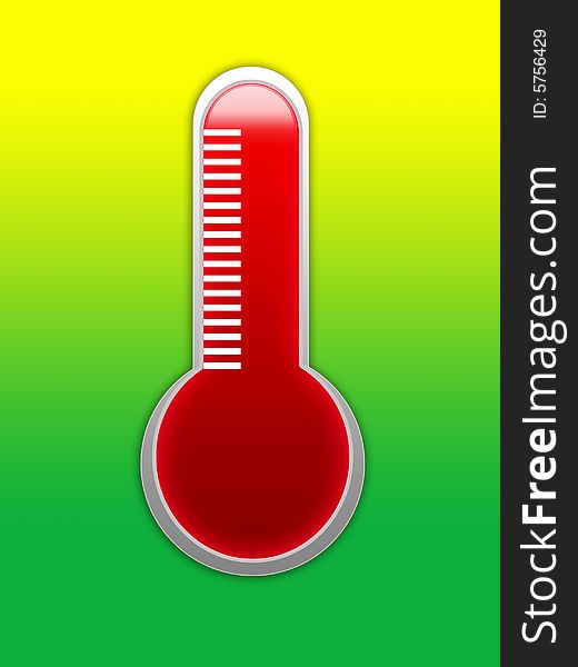 A Illustration of a medical thermometer. A Illustration of a medical thermometer.